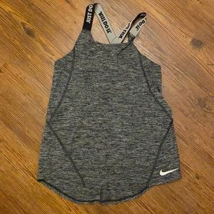 Girls Nike size dark gray, size medium tank top